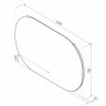 Зеркало Континент Fleur 1200x700 ЗЛП639 с подсветкой с бесконтактным выключателем стекло