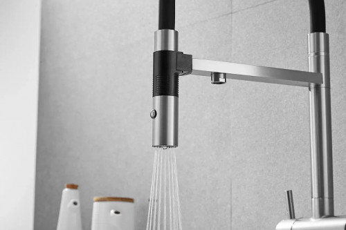 Смеситель для кухни Rose R958L цвет Сатин Черный