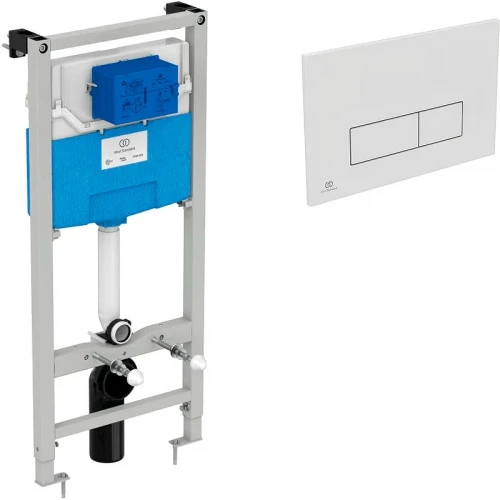 Инсталляция Ideal Standard Prosys TT00007/121AC для унитаза с Белой клавишей смыва пластик