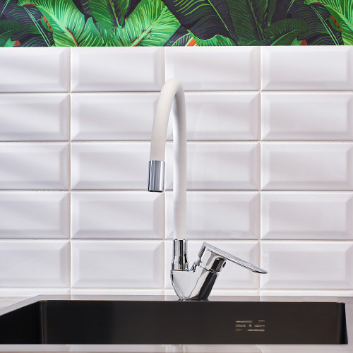 Смеситель для кухни Ростовская Мануфактура Сантехники Boou B8215-23J Хром латунь