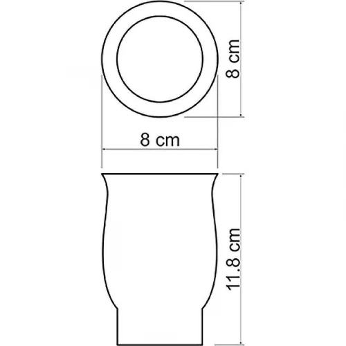 Стакан для зубных щеток WasserKRAFT K-C184 Белый