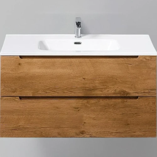 Тумба с раковиной BelBagno Etna 100 ETNA-1000-2C-SO-RN-P+100 BB1000ETL подвесная Rovere Nature