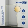 Душевой уголок WasserKRAFT Aisch 120x100 55P10 профиль Матовое золото стекло прозрачное
