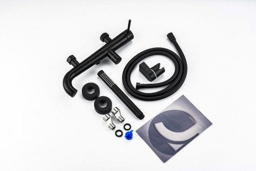 Смеситель для ванны Knotlor Elixir SS-32/BL цвет Черный матовый