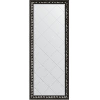 Зеркало Evoform Exclusive-G Floor 199х80 BY 6308 с гравировкой в багетной раме - Черный ардеко 81 мм стекло