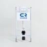 Унитаз с инсталляцией Aquatek Либра New AQ1148N-00 + Charus City CR.200.21.01 с сиденьем Микролифт и клавишей смыва Хром глянцевый