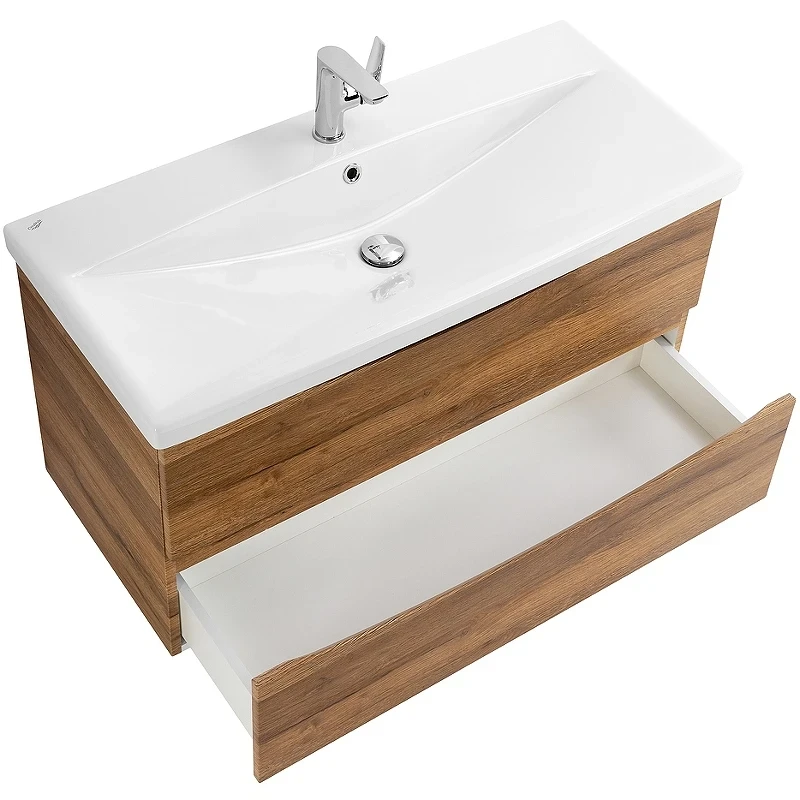 Тумба под раковину BelBagno Marino-Cer 90 MARINO-CER-900-2C-SO-RR-P подвесная Rovere Rustico МДФ / ЛДСП