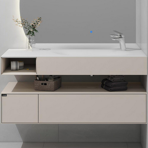 Тумба с раковиной Black&amp;White Universe U955.1200R 120 9551200R подвесная Khaki Matt