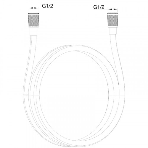 Шланг для душа Wonzon &amp; Woghand WW-RG01-1800-BGM цвет Темный графит