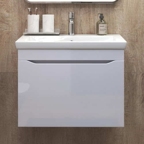 Тумба под раковину Vigo Grani 70 165 подвесная цвет Белый