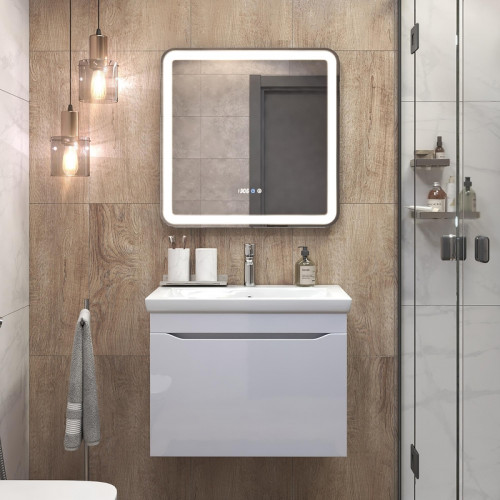 Тумба под раковину Vigo Grani 70 165 подвесная цвет Белый