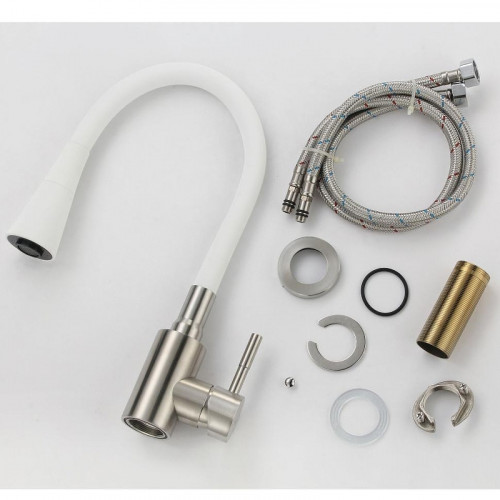 Смеситель для кухни Savol S-3002LM02 цвет Сатин Белый