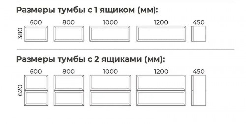 Тумба с раковиной Terminus Классик 60 CLA10601701601O подвесная цвет Графит