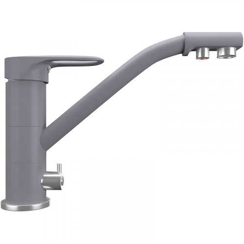 Смеситель для кухни Ulgran Quartz UQ-010-05 Бетон латунь