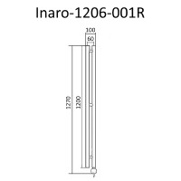 Электрический полотенцесушитель Маргроид Inaro 1270x60 Inaro-1206-001R правый Хром нержавеющая сталь