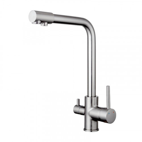 Смеситель для кухни Shevanik S328L цвет Сатин