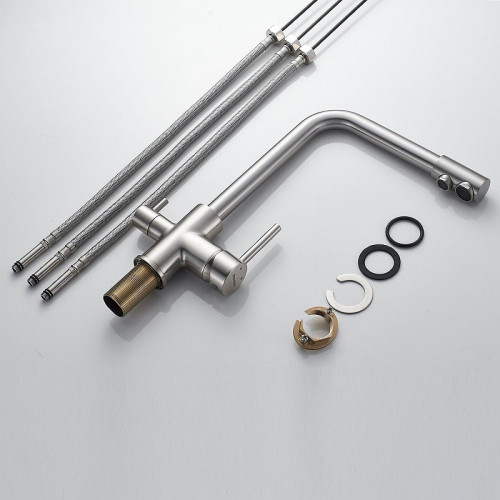 Смеситель для кухни Shevanik S328L цвет Сатин