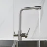 Смеситель для кухни Shevanik S328L цвет Сатин