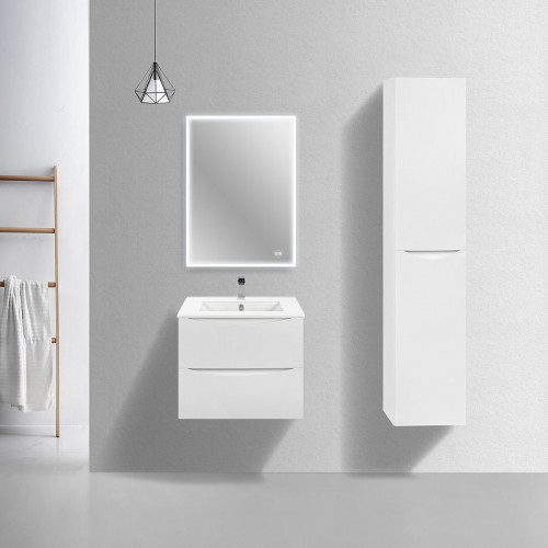 Тумба под раковину Vincea Mia Slim 60 VMC-2MC600S1GW подвесная G.White МДФ / ЛДСП