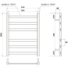 Водяной полотенцесушитель Point Меркурий PN83156 П6 500x600 Хром