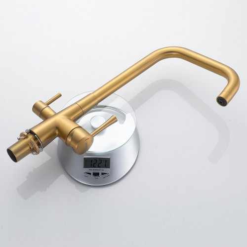 Смеситель для кухни Shevanik S528G цвет Золотой сатин