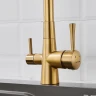 Смеситель для кухни Shevanik S528G цвет Золотой сатин