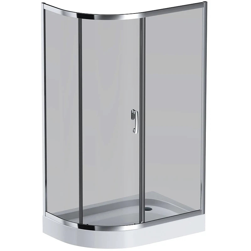 Душевой уголок AM.PM Like Solo Slide 120x80 W83UG-302U120CG профиль Хром глянцевый стекло тонированное