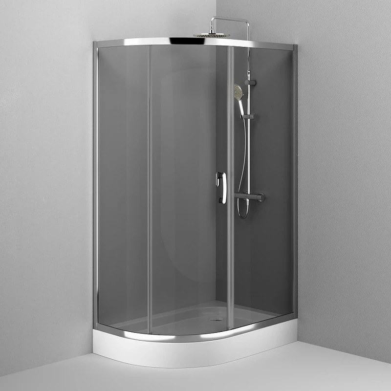 Душевой уголок AM.PM Like Solo Slide 120x80 W83UG-302U120CG профиль Хром глянцевый стекло тонированное