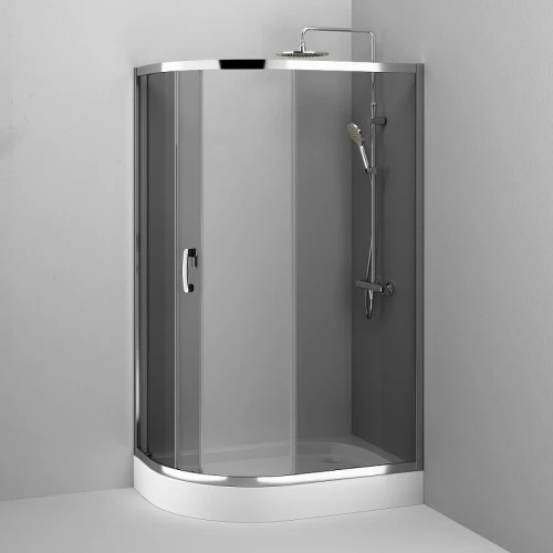 Душевой уголок AM.PM Like Solo Slide 120x80 W83UG-302U120CG профиль Хром глянцевый стекло тонированное