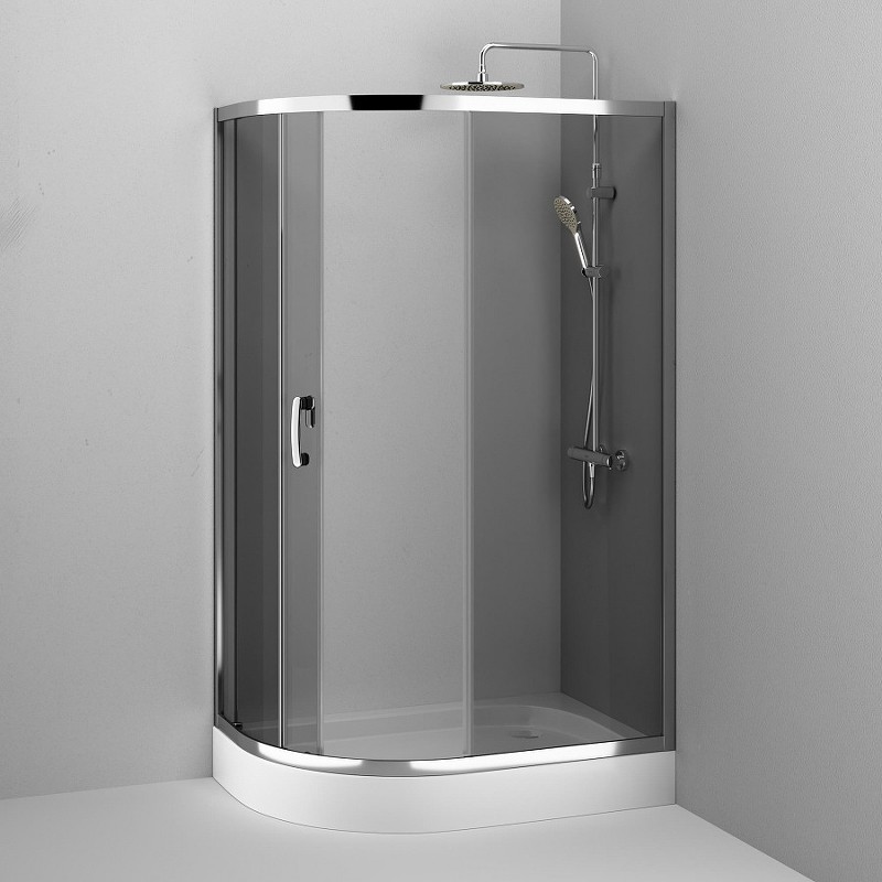 Душевой уголок AM.PM Like Solo Slide 120x80 W83UG-302U120CG профиль Хром глянцевый стекло тонированное