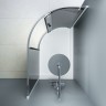 Душевой уголок AM.PM Like Solo Slide 120x80 W83UG-302U120CG профиль Хром глянцевый стекло тонированное