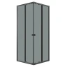 Душевой уголок Niagara Eco 80х80 NG-1008-14QT профиль цвет Черный матовый стекло тонированное