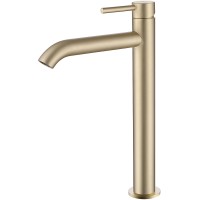 Смеситель для раковины Abber Wasser Kreis AF8111G Золото матовое латунь