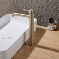 Смеситель для раковины Abber Wasser Kreis AF8111G Золото матовое латунь
