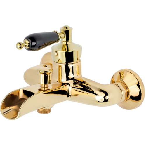 Смеситель для ванны Boheme Vogue 213-BLC Золото латунь на стену