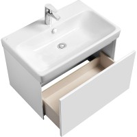 Тумба под раковину Aquaton Асти 70 1A263001AX2B0 подвесная Белая МДФ / ЛДСП