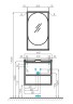 Зеркало Aquaton Лофт Фабрик 50 1A242502LTDU0 Дуб эндгрейн МДФ / ЛДСП, стекло