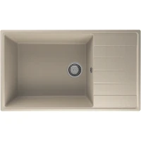 Кухонная мойка Ulgran Quartz Prima 860-03 Десерт искусственный камень (литьевой мрамор) встраиваемый