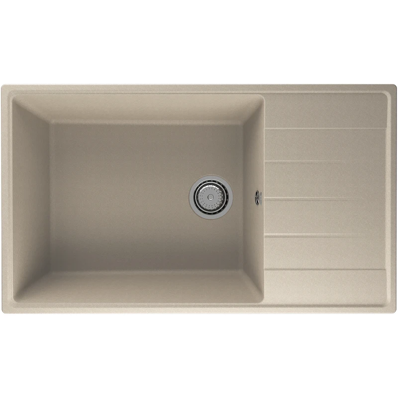Кухонная мойка Ulgran Quartz Prima 860-03 Десерт искусственный камень (литьевой мрамор) встраиваемый