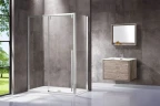 Душевой уголок Vincea Lugano 140х100 VSR-1L1014CL-1 профиль Хром стекло прозрачное