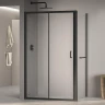 Душевой уголок RGW Passage 180x80 4108741188-14 профиль цвет Черный стекло прозрачное
