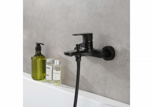 Смеситель для ванны Aquatek Альфа AQ1940MB цвет Черный матовый