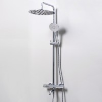Душевая система WasserKRAFT Thermo A18801 с термостатом Хром латунь на стену