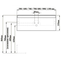 Тумба с раковиной SanVit Кубэ-1 120 kkube1120w подвесная Белая глянцевая МДФ / ЛДСП