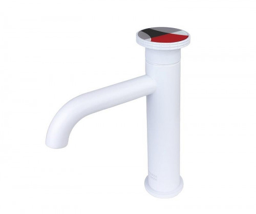 Смеситель для раковины Bronze de Luxe OMG! 9009W-R цвет Белый матовый Красный