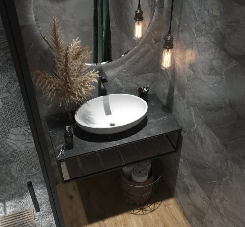 Столешница под раковину 1MarKa Loft 90 Ц0000021562 Черная