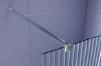 Душевая перегородка Aquatek Walk In 140 AQ.WI.140.2CH профиль Хром стекло рифленое
