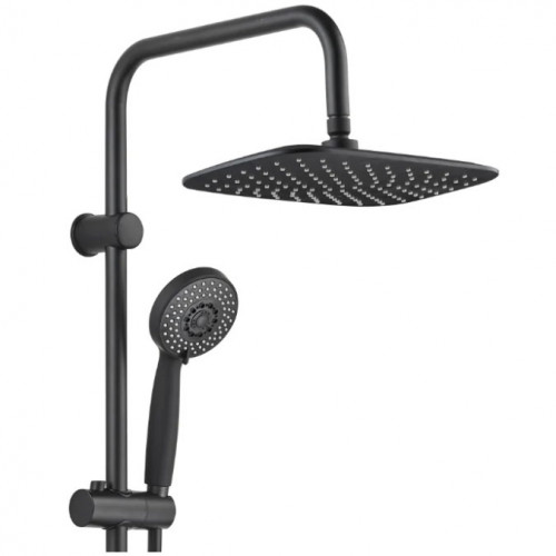 Душевая система Aquanet Passion AF300-70-RC-B Черный латунь на стену