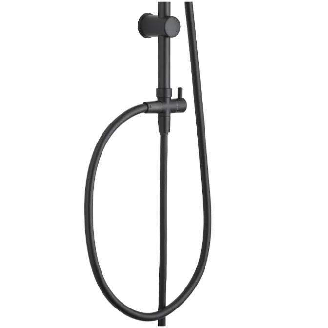 Душевая система Aquanet Passion AF300-70-RC-B Черный латунь на стену