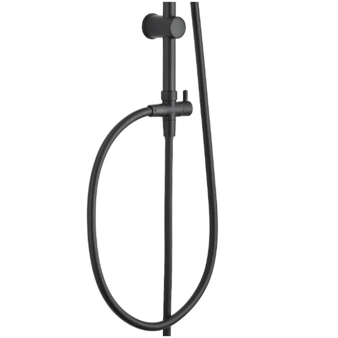Душевая система Aquanet Passion AF300-70-RC-B Черный латунь на стену